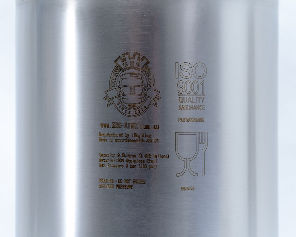 Keg King - Limited Edition True Blue 9.5L Ball Lock Cornelius "corny" keg