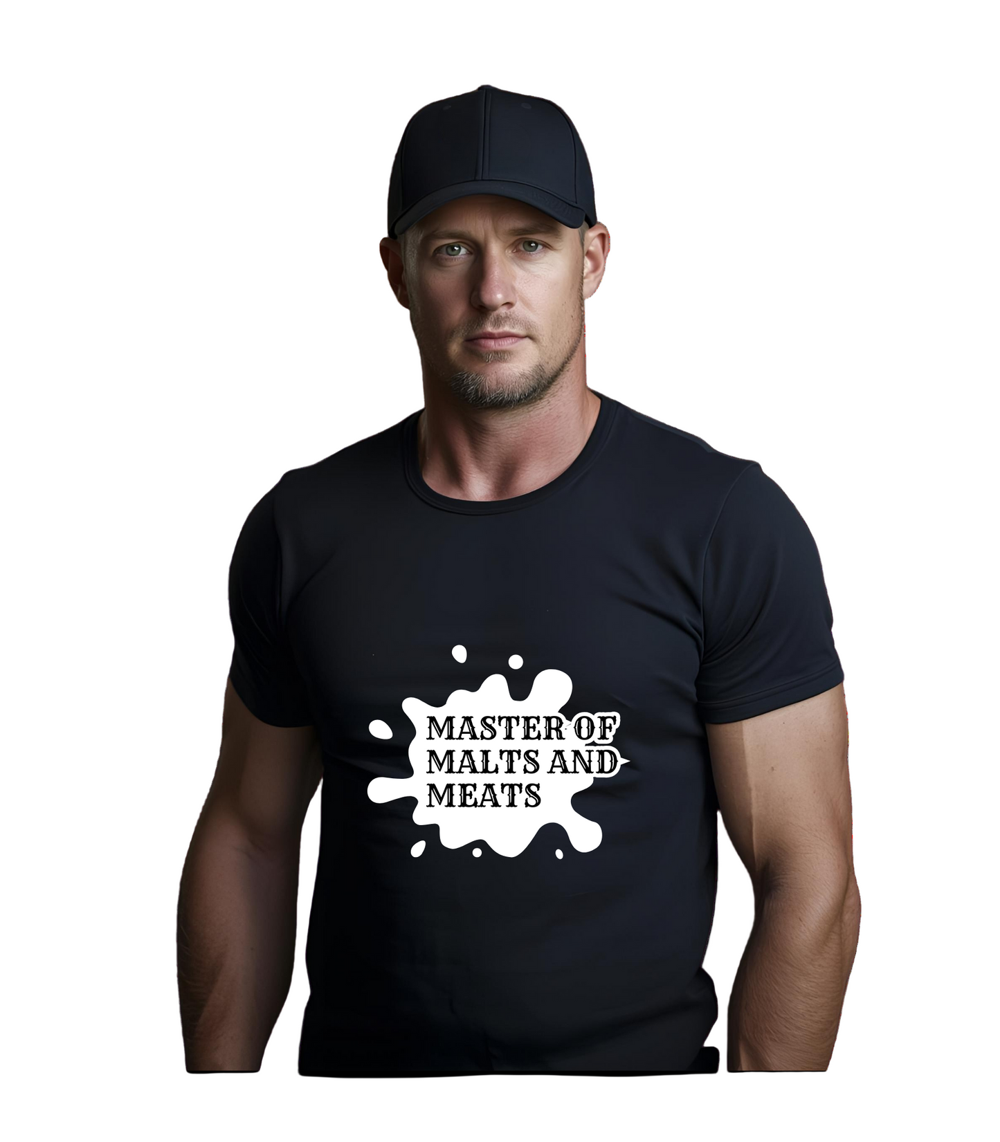 Master of Malts and Meats T-Shirt, Beer & BBQ Lover T, & Gift for Home Brewers