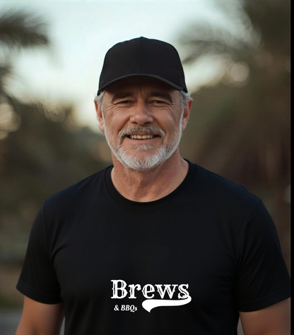 Brews and BBQs T-Shirt, Beer & BBQ Lover Tee, Gift for Dad & Grandad