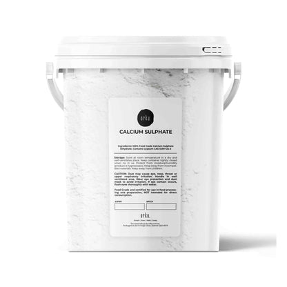 1Kg Calcium Sulphate Gypsum Powder Bucket-  Food Grade Hydrous Sulfate